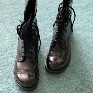 Corcoran 10" military boot black leather USA 9.5